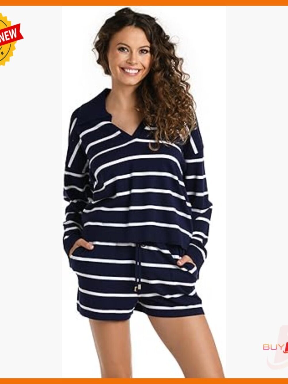 Medium Rayon Striped Cardigan Cover Up Loose Fit Beach